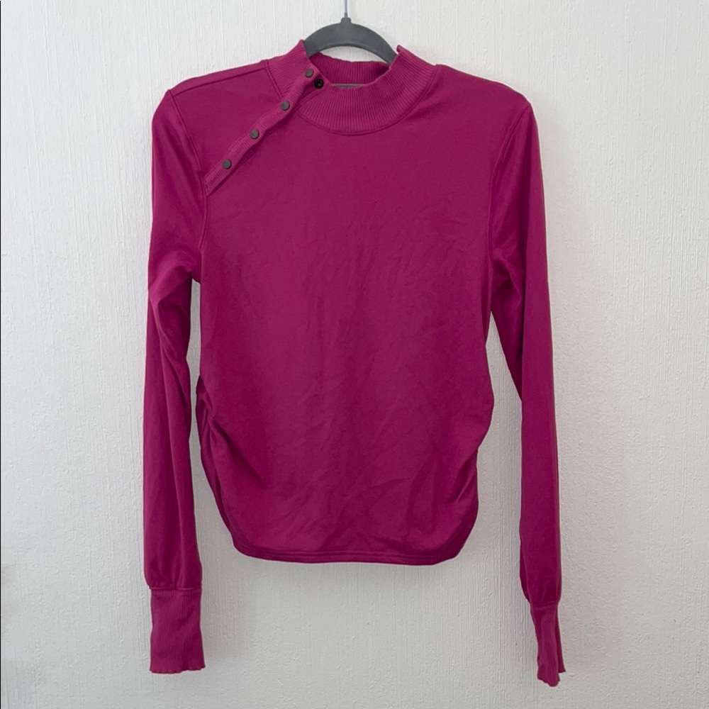 Free People Movement Pink Long Sleeve Sweatshirt